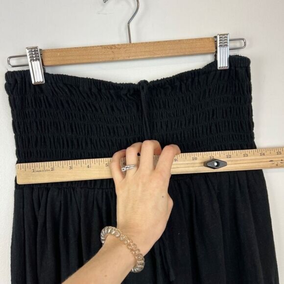 Soft Joie Women's Size Small Black Linen Blend Sleeveless Maxi Dress Swim Cover - Picture 11 of 13